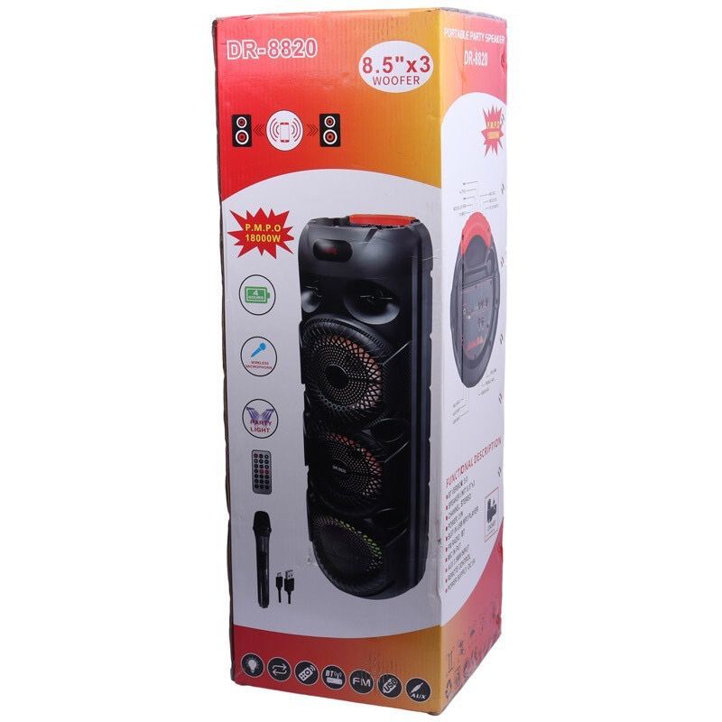 اسپیکر چمدانی DR-8820 همراه میکروفون و ریموت